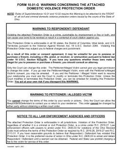 form 10.01-g warning concerning the attached