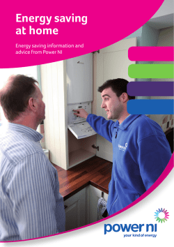 Energy saving at home