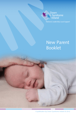 New Parent Booklet - Down Syndrome Ireland