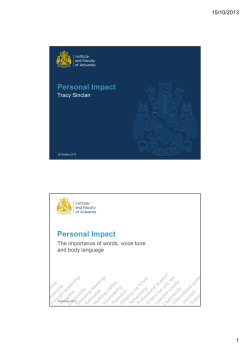 Personal Impact Personal Impact