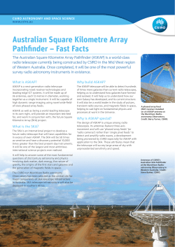 Australian Square Kilometre Array Pathfinder &ndash; Fast Facts