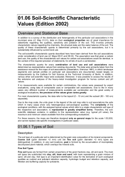 01.06 Soil-Scientific Characteristic Values (Edition 2002)