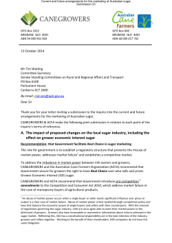 A. The impact of proposed changes on the local sugar industry