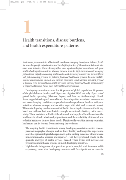 Health transitions, disease burdens, and health expenditure patterns
