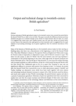 Output and technical change in twentieth