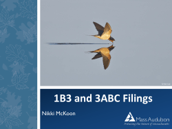 1B3 and 3ABC Filings