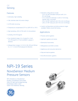 NPI-19 Series - Mouser Electronics