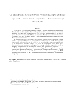 On Black-Box Reductions between Predicate