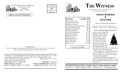 the witness - First Church of Christ, Congregational Suffield CT