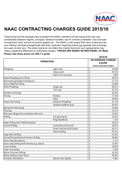 NAAC CONTRACTING CHARGES GUIDE 2015/16