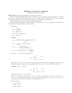 Midterm 3 preview solutions