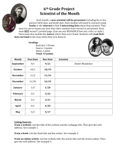 SOM Project - Mrs. Rethman`s Classes