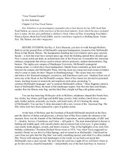 1 &ldquo;Your Trusted Friends&rdquo; by Eric Scholsser Chapter 2 of Fast Food