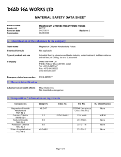 Magnesium Chloride Hexahydrate Flakes