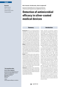 Detection of antimicrobial efficacy in silver-coated