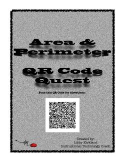 Area and Perimeter QR Code Quest