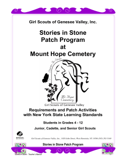 Student Guide - Friends of Mount Hope Cemetery