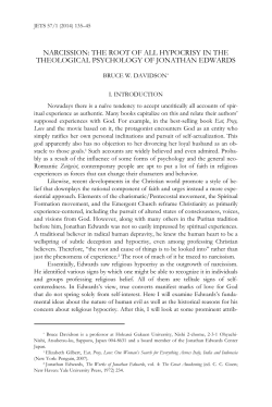 narcission: the root of all hypocrisy in the theological psychology of