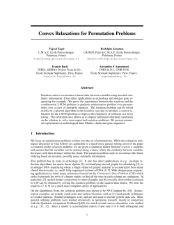 Convex Relaxations for Permutation Problems