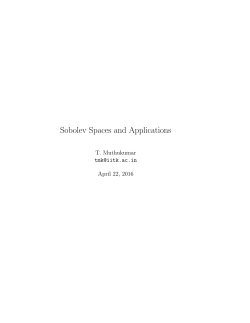 Sobolev Spaces and Applications