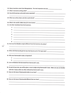 Mesopotamia Study Guide p3 - Fort Thomas Independent Schools