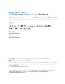 cooling towers as obstacles in bird migrations