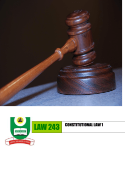 law 243 constitutional law 1 - National Open University of Nigeria