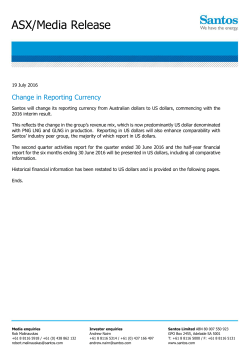 Change in Reporting Currency