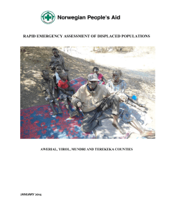 RAPI ID EMER GENCY A ASSESSM MENT OF DISPLAC CED POP