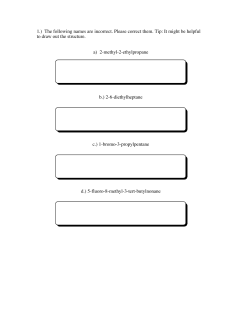 1.) The following names are incorrect. Please correct them. Tip: It