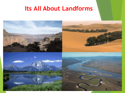 Exploring Landforms - Nirmal Bhartia School