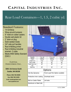 Rear Load 1-2 yd - Capital Industries