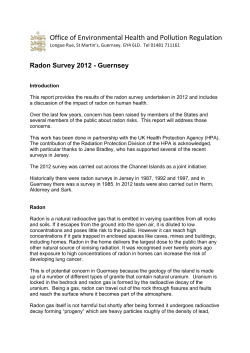 Radon Gas in Jersey
