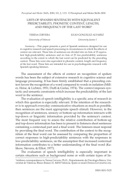 lists of spanish sentences with equivalent