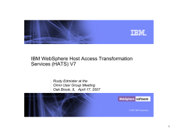 HATS v7 Presentation