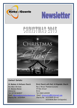 Kirks of Gowrie News Christmas 2015