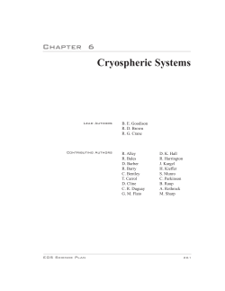 Cryospheric Systems