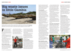 Big waste issues in little Gambia