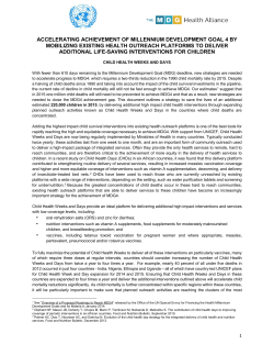 Child Health Days Platform Integration