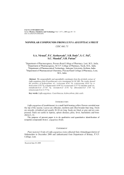NONPOLAR COMPOUNDS FROM LUFFA