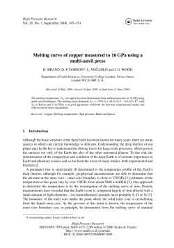 Melting curve of copper measured to 16 GPa using a multi