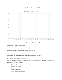 Exam &ndash; 1 answers