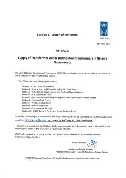 ITB 170/17 Solicitation Documents