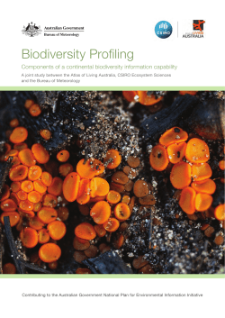 Biodiversity profiling: components of a continental biodiversity