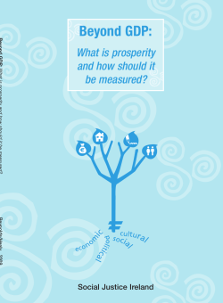 BEYOND GDP: What is prosperity and How should it be measured?