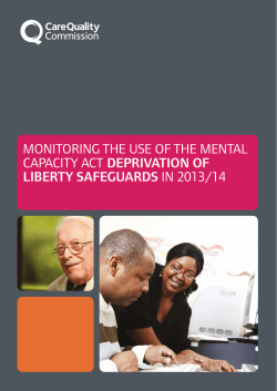 Deprivation of Liberty Safeguards