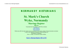 Marriage Register 1901 to 1972