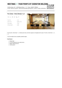 Print Overview - Four Points by Sheraton Bolzano