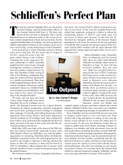 Schlieffen`s Perfect Plan