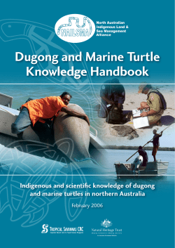Dugong and marine turtle handbook_Part 2